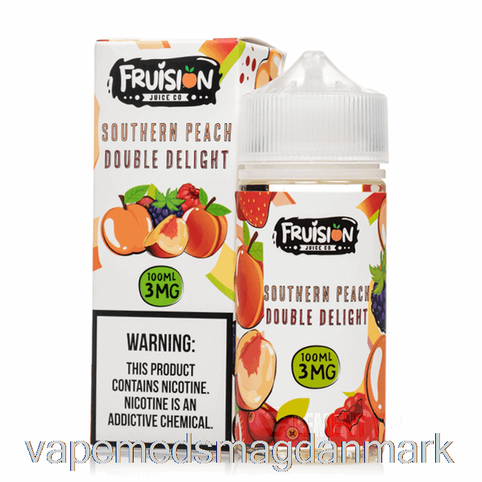Vape Væske Southern Peach Double Delight - Frugtjuice Co - 100ml 3mg